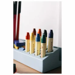 Porte crayon en bois de frêne | Bleu ciel