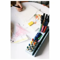 Porte crayon en bois de frêne | Bleu ciel