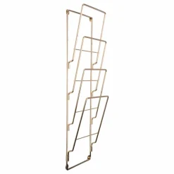 Porte magazine en acier doré | Doré