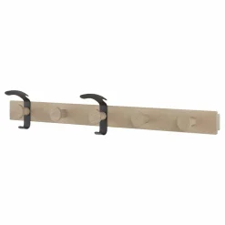 Porte manteau en bois et métal | Noir