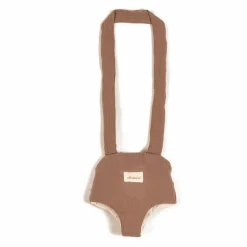 Porte poupée gaze de coton | Mocha