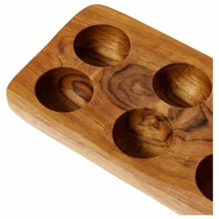 Porte œufs en bois | Teck