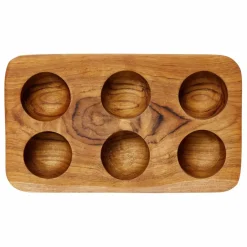Porte œufs en bois | Teck