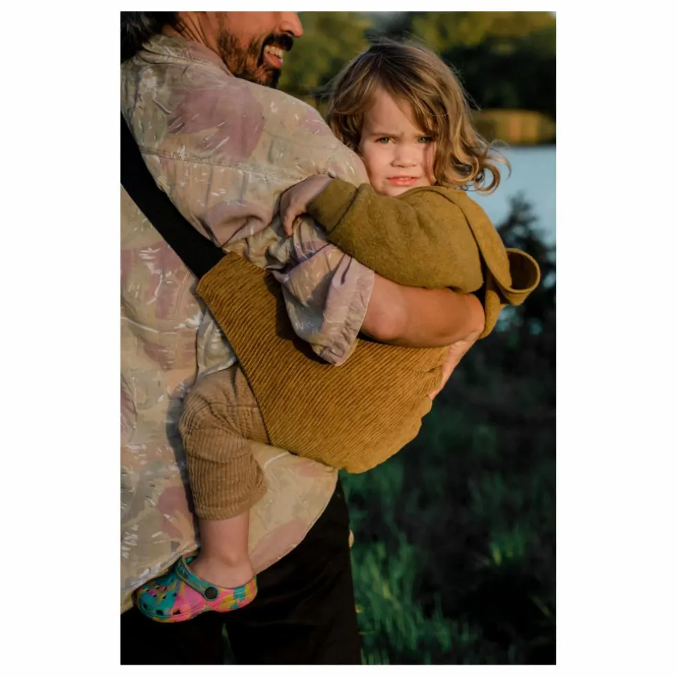 Porte-bébé en velours côtelé | Camel