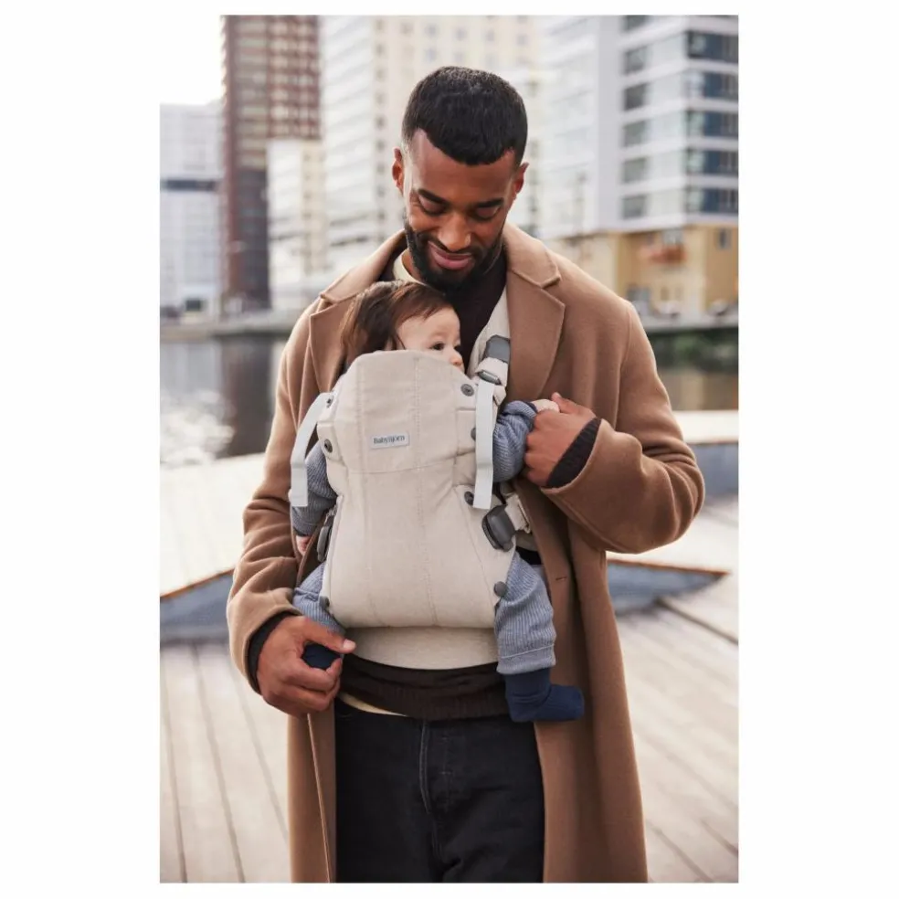 Porte-bébé Harmony en jersey tissé chiné | Beige