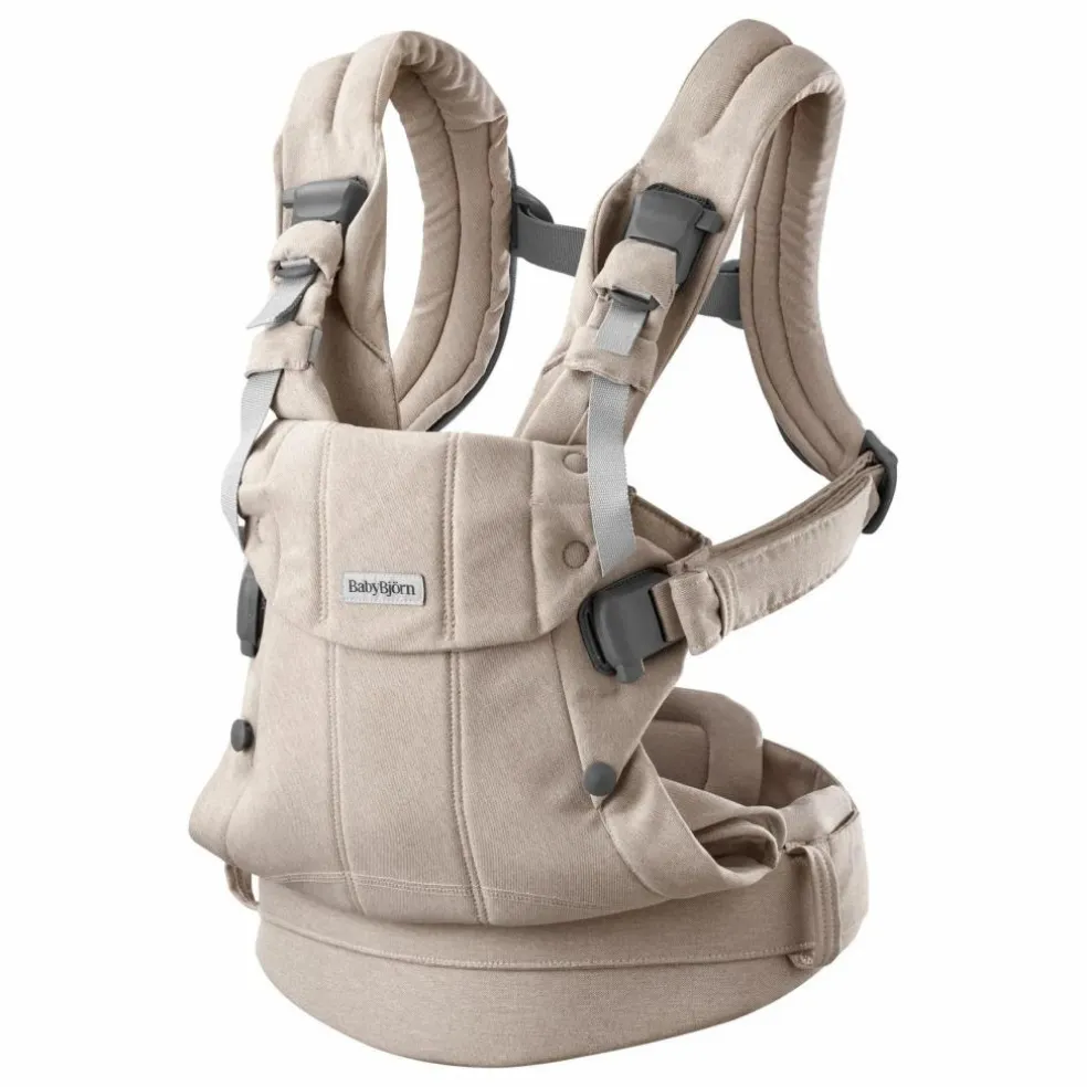 Porte-bébé Harmony en jersey tissé chiné | Beige