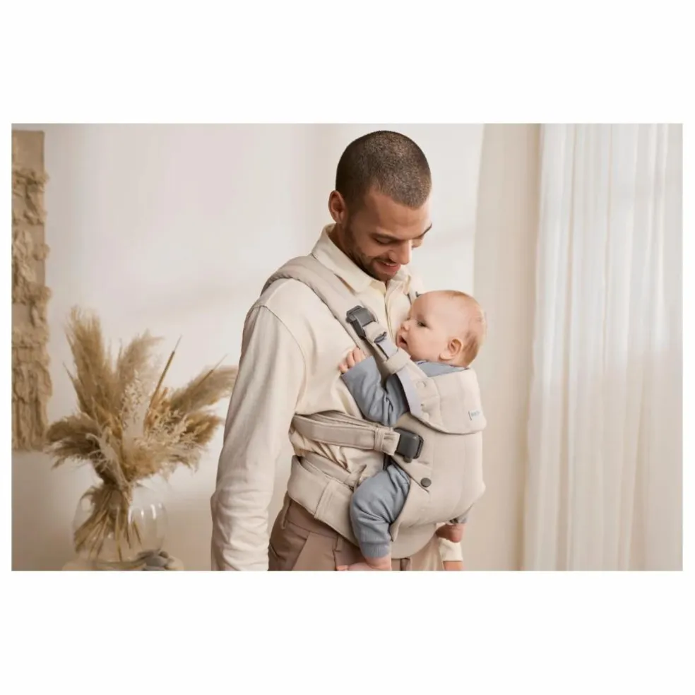 Porte-bébé Harmony en jersey tissé chiné | Beige