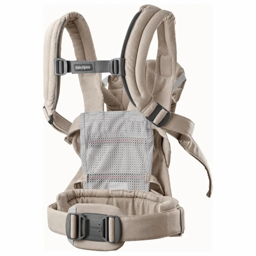 Porte-bébé Harmony en jersey tissé chiné | Beige