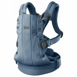 Porte-bébé Harmony en jersey tissé chiné | Bleu