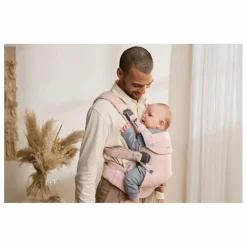 Porte-bébé Harmony en jersey tissé chiné | Rose