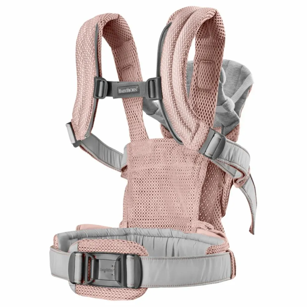 Porte-bébé Harmony en mesh | Rose poudré