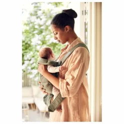 Porte-bébé Mini en coton | Vert foncé