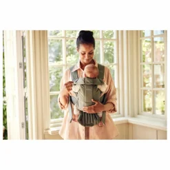 Porte-bébé Mini en coton | Vert foncé