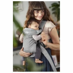 Porte-bébe Mini en mesh | Gris clair