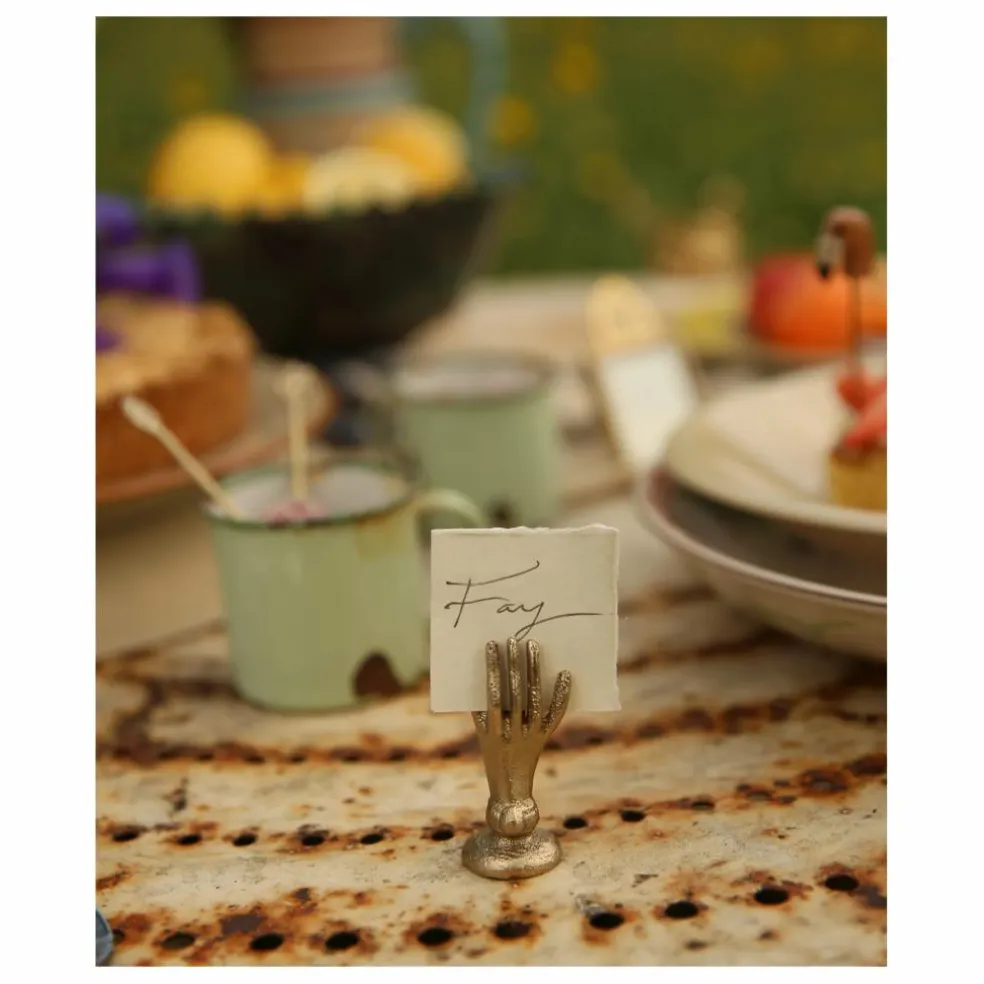 Porte-carte en laiton mat Jana Hand | Gold