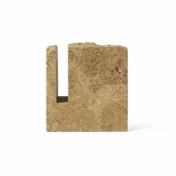 Porte-crayons Klint en travertin | Ocre