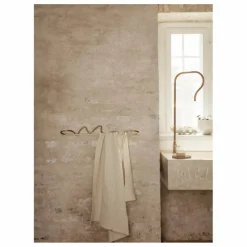 Porte-serviette Curvature | Laiton