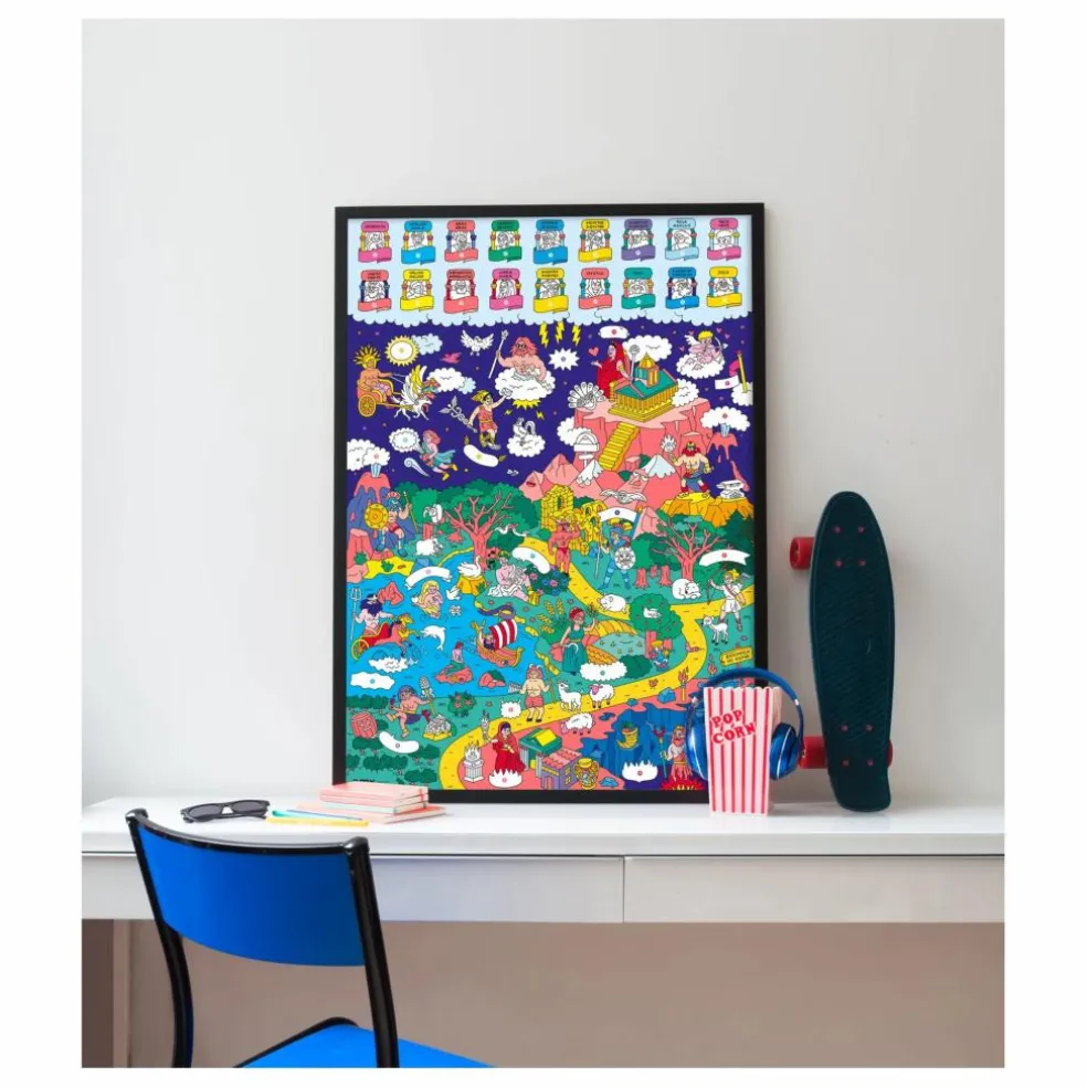Poster avec stickers Mythology