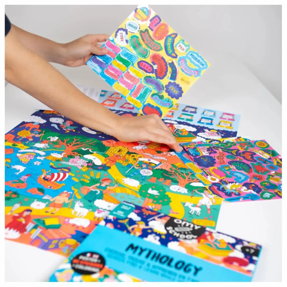 Poster avec stickers Mythology