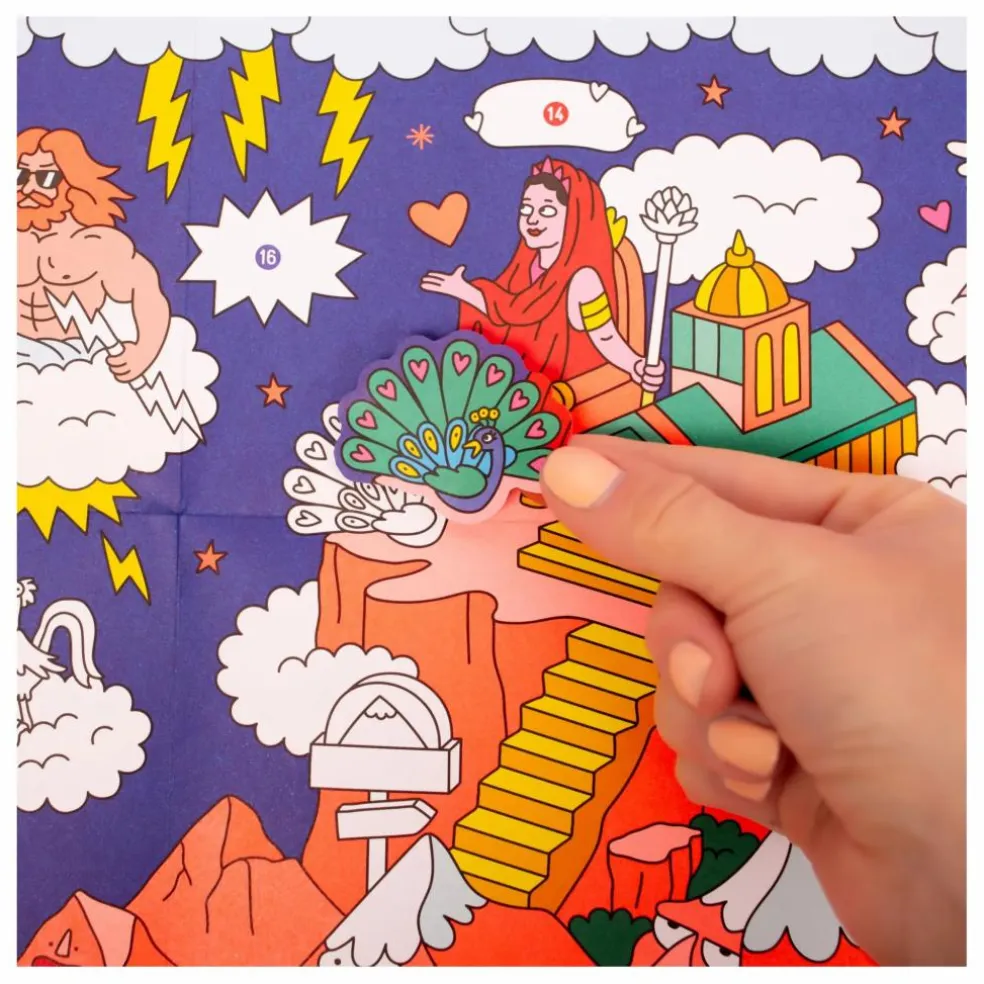 Poster avec stickers Mythology