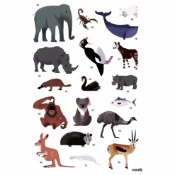 Poster sticker Animaux
