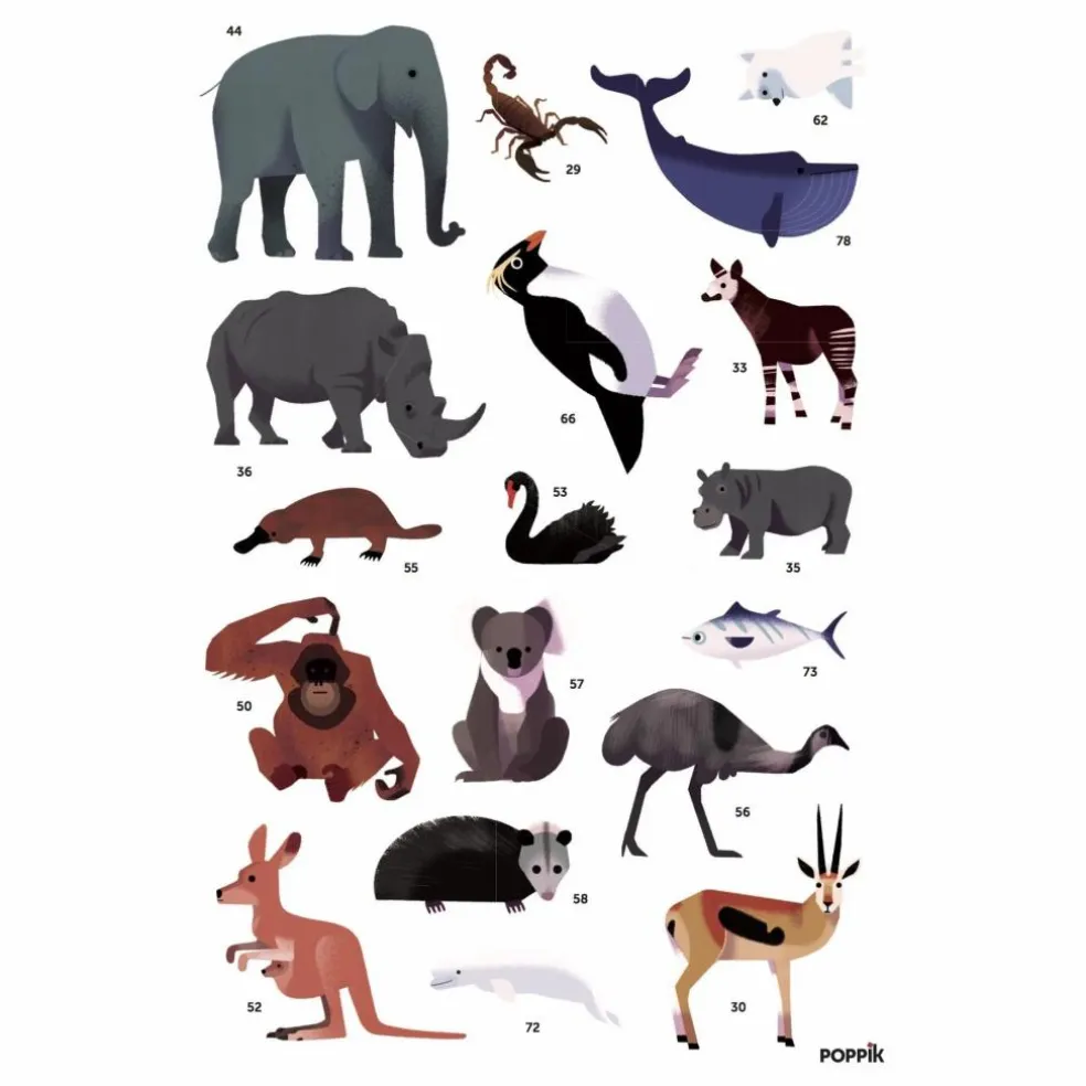 Poster sticker Animaux