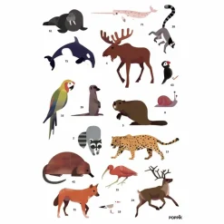 Poster sticker Animaux