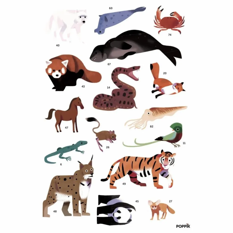 Poster sticker Animaux