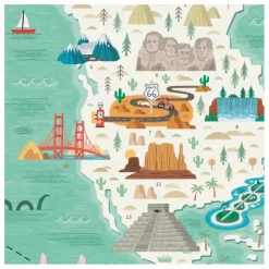 Poster sticker Tour du monde