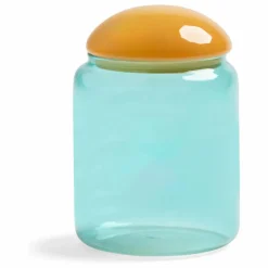 Pot en verre Puffy | Bleu