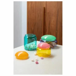Pot en verre Puffy | Jaune