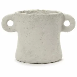 Pot Marie en papier maché | Beige