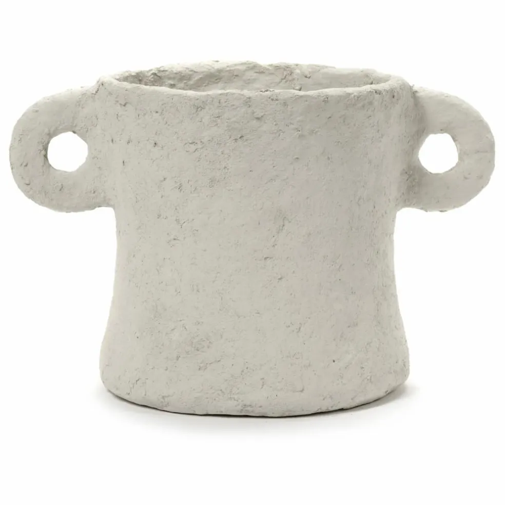 Pot Marie en papier maché | Beige