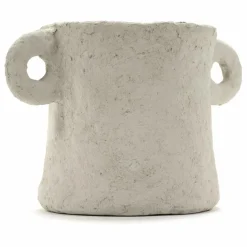 Pot Marie en papier maché | Beige