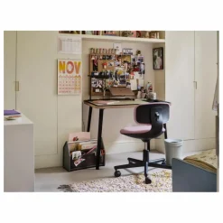 Poubelle de bureau Happy en matière recyclé | Coquelicot