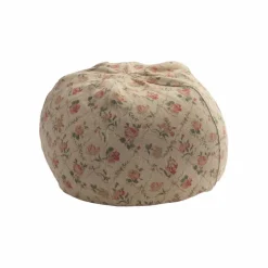 Pouf Bulle en lin Jardin Secret | Crème
