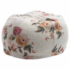 Pouf bulle en lin Wabi Sabi | Blanc