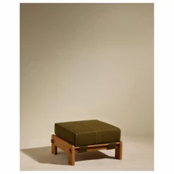 Pouf d'extérieur Graney | Vert kaki