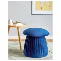 Pouf en polyester recyclé Roberta | Bleu