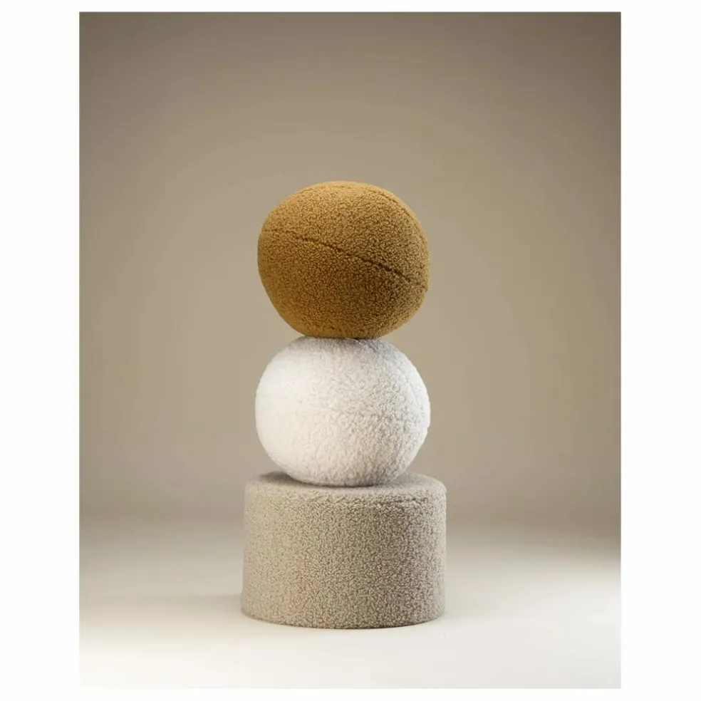 Pouf en teddy | Beige