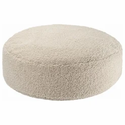Pouf en teddy | Beige