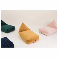 Pouf long Oasis en eco-velours | Rose
