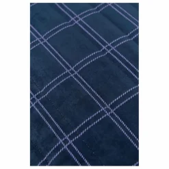 Pouf long Oasis en eco-velours | Bleu marine