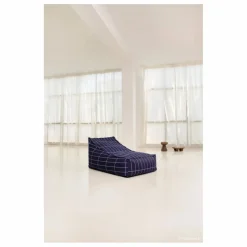 Pouf long Vibes | Bleu marine