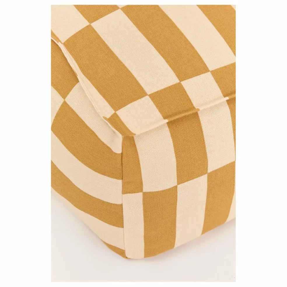 Pouf long Vibes Tiles | Jaune