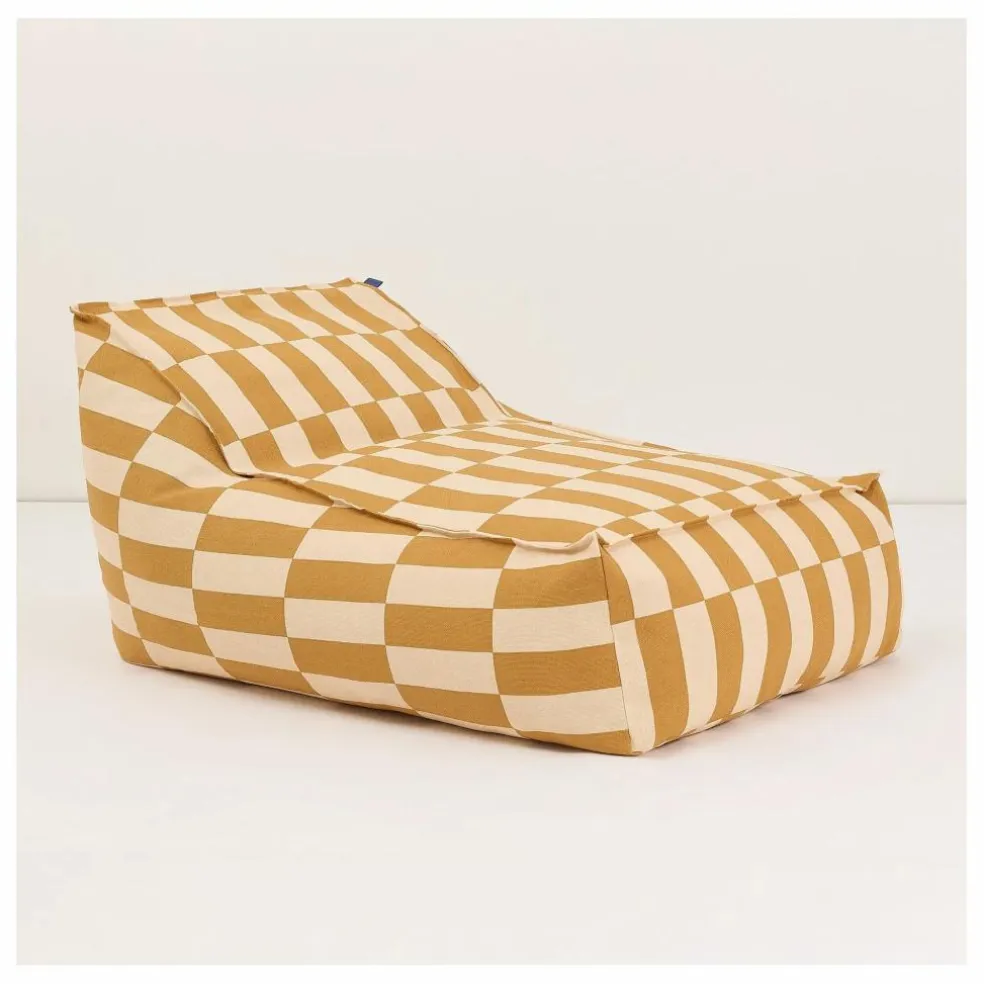 Pouf long Vibes Tiles | Jaune