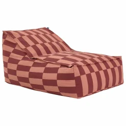 Pouf long Vibes Tiles | Rouge