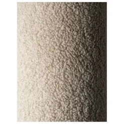 Pouf ottoman en teddy | Beige