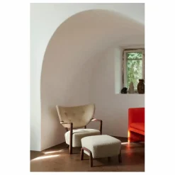 Pouf ottoman Wulff ATD3, piètement en chêne | Chêne