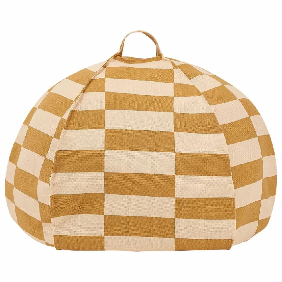 Pouf rond Vibes Tiles | Jaune